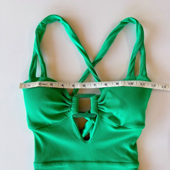 NWT BECCA Swim Modern Edge One Piece in Verde Green Size Small - Picture 12 of 14